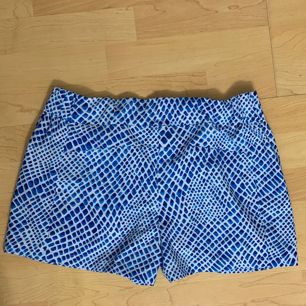 Reel Legends Blue Patterned Performance Shorts - Picture 3 of 5